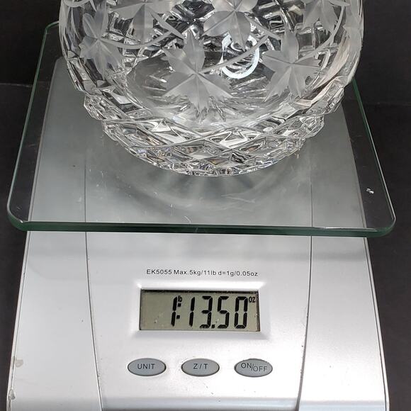 Vtg Maple Leaf Etched Rose Bowl 3.75" Round Decorative Collectible Rare - Picture 11 of 11